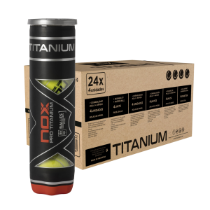 Carton 24 tubes de 4 balles PRO TITANIUM